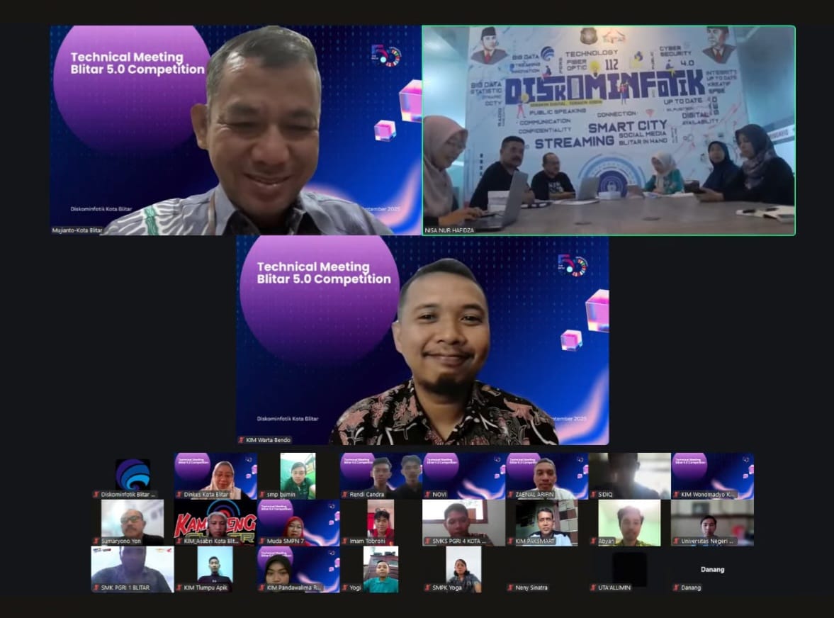 Ajak Masyarakat Bersama - Sama Bangun Kota Masa Depan, Diskominfotik Kota Blitar Kembali Menggelar Blitar 5.0 Competition