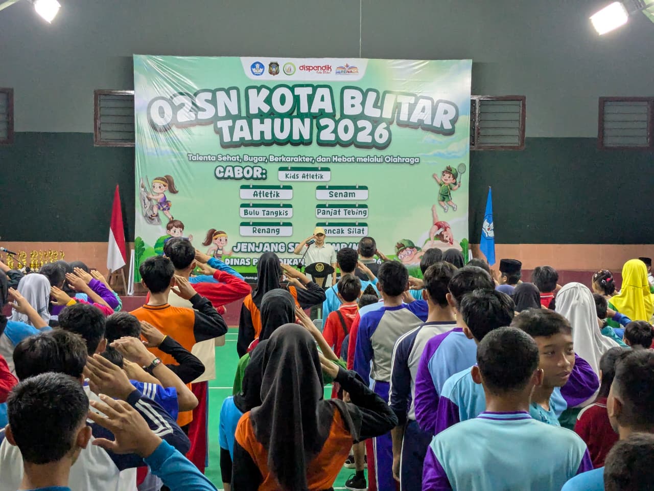 O2SN Kota Blitar 2026 Resmi Dibuka, Ratusan Pelajar Siap Unjuk Prestasi di Berbagai Cabang Olahraga