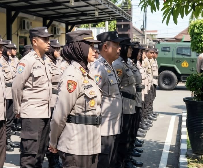 Jaga Kondusivitas Malam Satu Suro, Polres Blitar Kota Siagakan 578 Personel